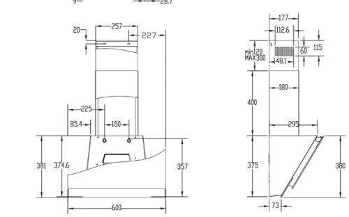 Вытяжка Haier (Хайер) HVX-W672GW