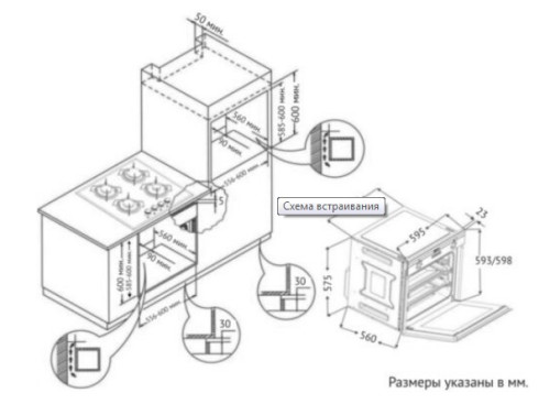 Электрический духовой шкаф Korting (Кёртинг) OKB 9101 CFX