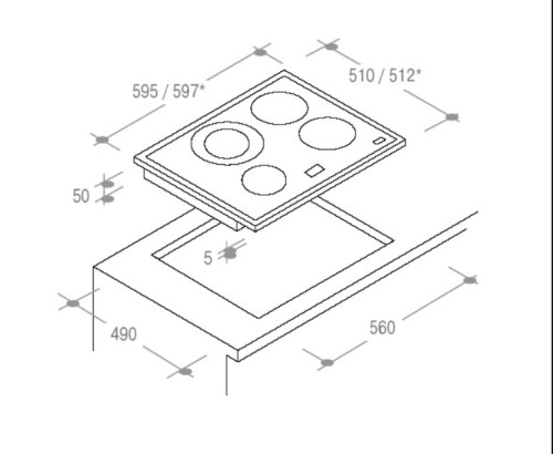 Газовая варочная панель Candy (Канди) CLGC 64 SG BA