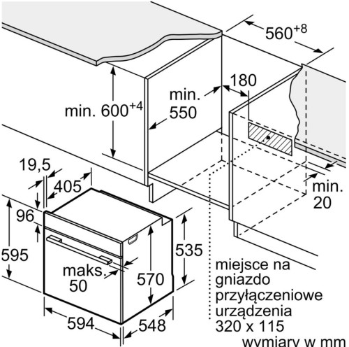 Электрический духовой шкаф Bosch (Бош) HBA534EB0