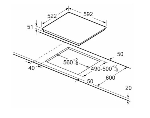 Индукционная варочная панель Bosch (Бош) PUE631BB2E