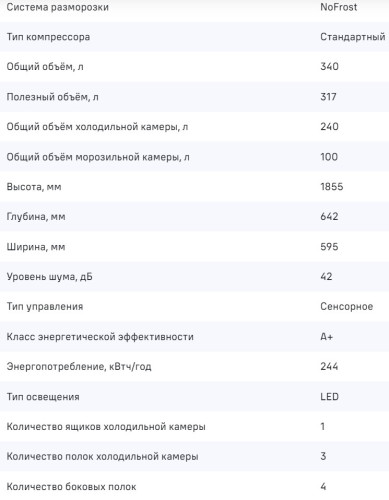 Холодильник MAUNFELD (Маунфилд) MFF185NFS