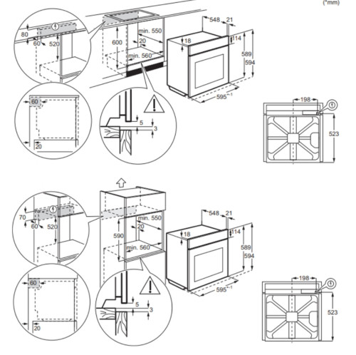 Электрический духовой шкаф Electrolux (Электролюкс) KODDP77WX