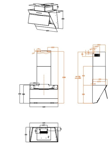 Вытяжка Haier (Хайер) HVX-W692GBA