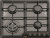 Газовая варочная панель Korting (Кёртинг) HG 630 CTSN