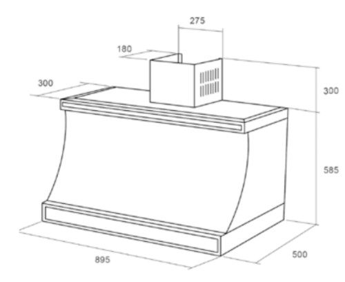 Вытяжка Kuppersberg (Купперсберг) T 939 ANT Bronze