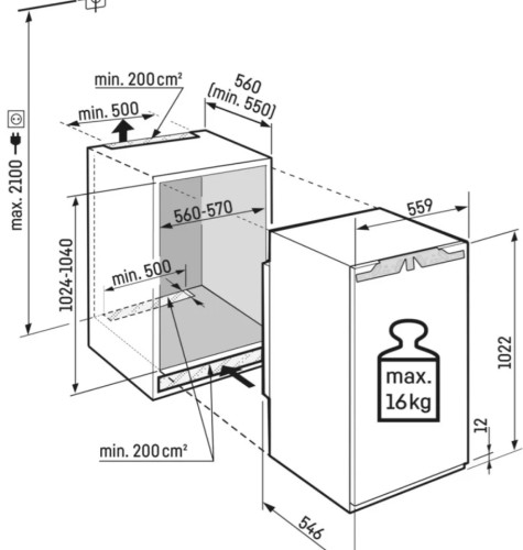 Встраиваемый холодильник Liebherr (Либхер) IRd 4020