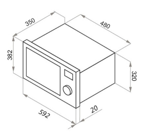 Встраиваемая микроволновая печь MAUNFELD (Маунфилд) XBMO202S
