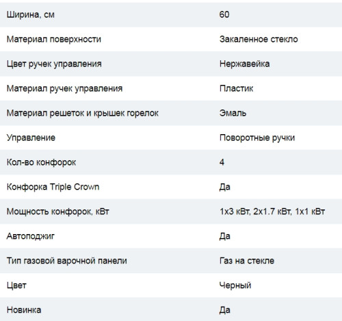 Газовая варочная панель Cata (Ката) CB 631 A A