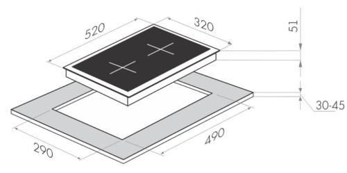 Газовая варочная панель MAUNFELD (Маунфилд) MGHG.32.15IL