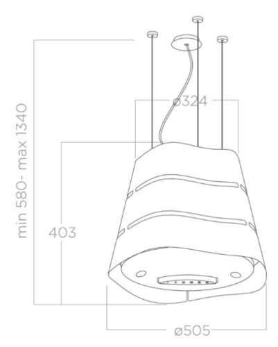 Вытяжка Elica (Элика) WAVE UX IX/F/51