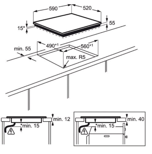 Электрическая варочная панель Electrolux (Электролюкс) EHL 96740 FZ