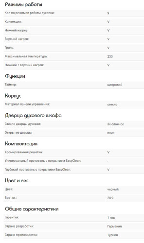 Электрический духовой шкаф Schaub Lorenz (Шауб Лоренц) SLB EY6913