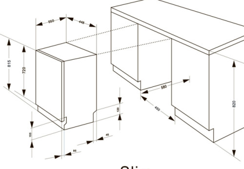 Встраиваемая посудомоечная машина Meferi (Мефери) MDW4563 POWER