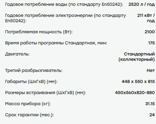 Встраиваемая посудомоечная машина Evelux (Эвелюкс) BD 4501