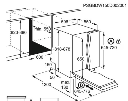 Встраиваемая посудомоечная машина Electrolux (Электролюкс) EEA17200L