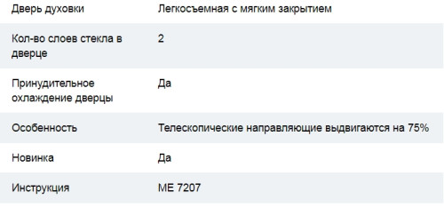 Электрический духовой шкаф Cata (Ката) ME 7207 BK