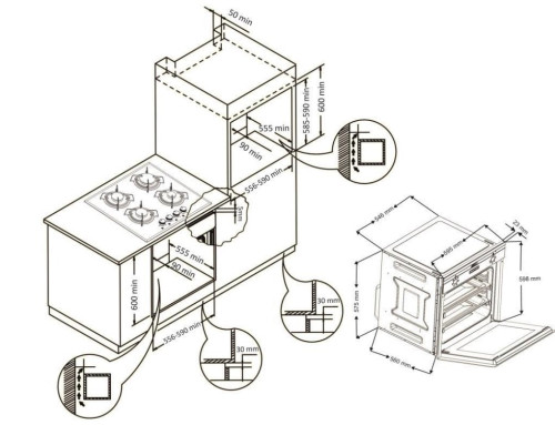 Электрический духовой шкаф Zigmund-Shtain (Зигмунд-Штайн) EN 107.611 A