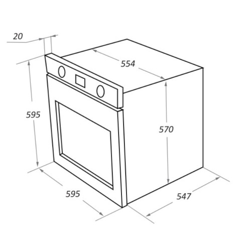Электрический духовой шкаф MAUNFELD (Маунфилд) EOEF.766SB