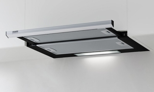 Встраиваемая вытяжка Krona (Крона) KAMILLA slim 600 black/inox (2 мотора)