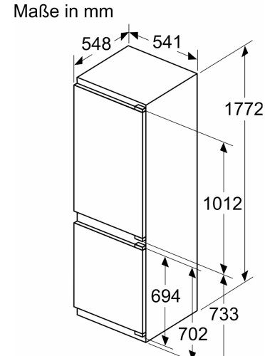 Встраиваемый холодильник Bosch (Бош) KIV86VFE1
