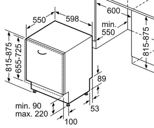 Встраиваемая посудомоечная машина Bosch (Бош) SMV6ECX08E