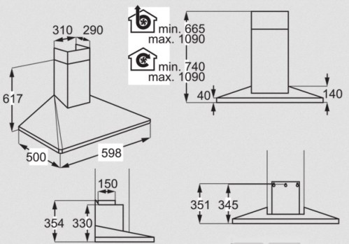 Вытяжка Electrolux (Электролюкс) EFF 60560OX
