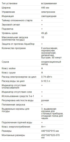 Встраиваемая посудомоечная машина EXITEQ (Экзитег) EXDW-I404