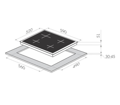 Газовая варочная панель MAUNFELD (Маунфилд) MGHG.64.76I + ВИДЕО О ТОВАРЕ