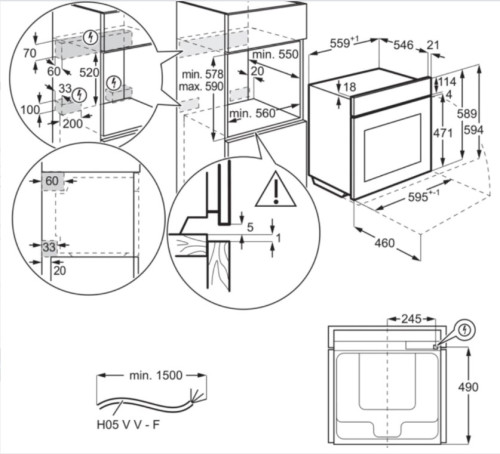 Электрический духовой шкаф Electrolux (Электролюкс) OED5C50Z