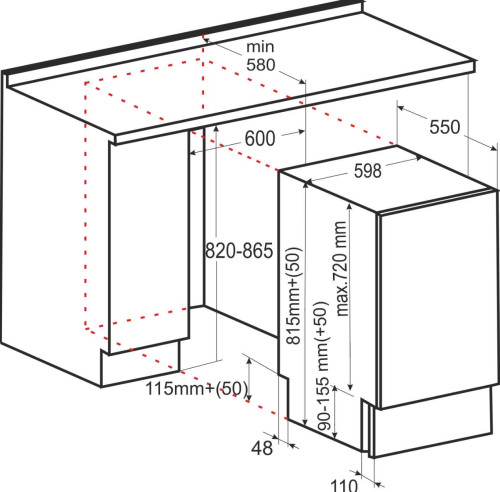 Встраиваемая посудомоечная машина EXITEQ (Экзитег) EXDW-I603