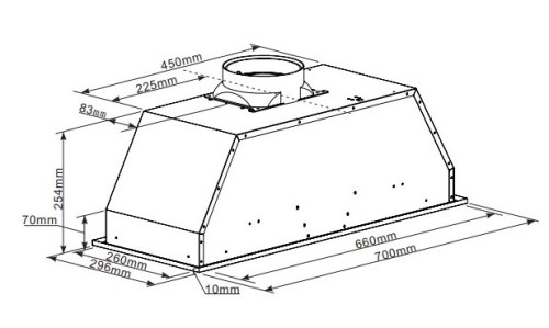 Вытяжка MAUNFELD (Маунфилд) CROSBY LIGHT 70 IX