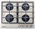 Газовая варочная панель Electronicsdeluxe (Электрониксделюкс) GG4_750229F-068