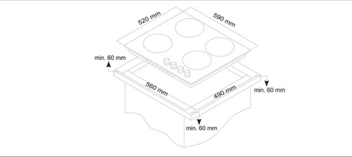 Газовая варочная панель MONSHER (Моншер) MKFG 60827B01