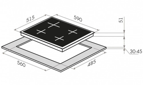Газовая варочная панель MAUNFELD (Маунфилд) EGHG.64.43CBG/G