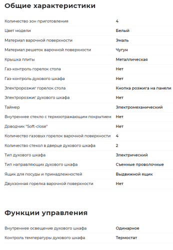 Комбинированная плита GEFEST (Гефест) ПГЭ 5102-02