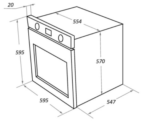 Электрический духовой шкаф MAUNFELD (Маунфилд) EOEFG.769RIB.RT