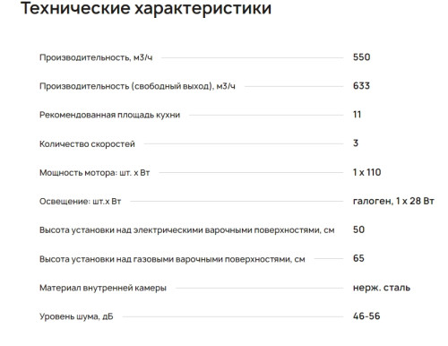 Вытяжка Krona (Крона) Bella 500 inox PB 