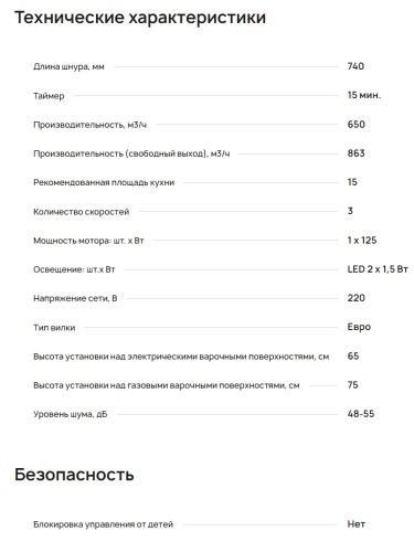 Вытяжка Krona (Крона) VEREIN II 600 WHITE S