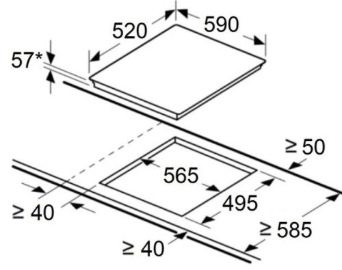Индукционная варочная панель MAUNFELD CVI594MBK