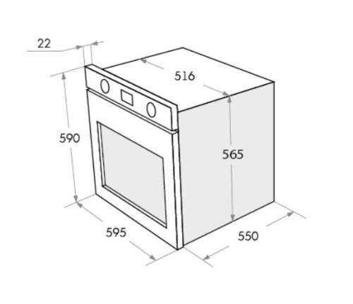Электрический духовой шкаф MAUNFELD (Маунфилд) AEOC.575S
