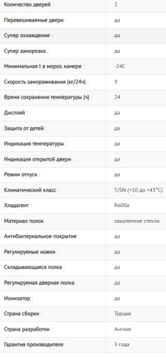 Холодильник Jacky's (Джекис) JR FI357EN