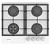 Газовая варочная панель Hyundai (Хёндэ) HHG 6434 WG
