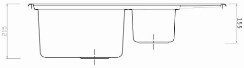 Кухонная мойка Seaman Eco Roma SMR-7850B Без отверстий