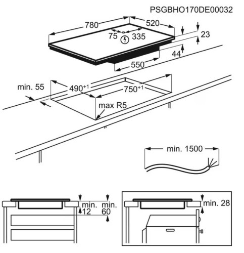 Индукционная варочная панель Electrolux (Электролюкс) EIV854