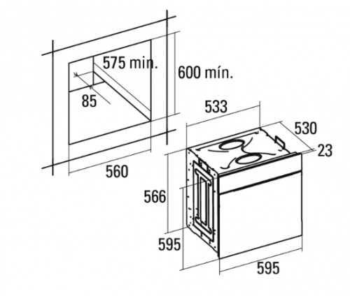 Электрический духовой шкаф Cata (Ката) ME 7107WH