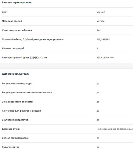 Холодильник Sharp (Шарп) SJXG55PMBK