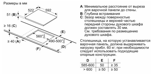 Индукционная варочная панель Bosch (Бош) PUG61KAA5E