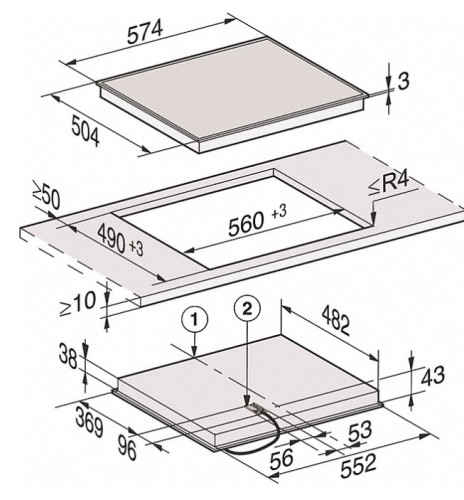 Электрическая варочная панель Miele (Мили) KM 6520 FR