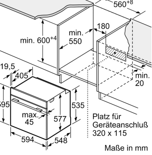Электрический духовой шкаф Bosch (Бош) HRG978NB1